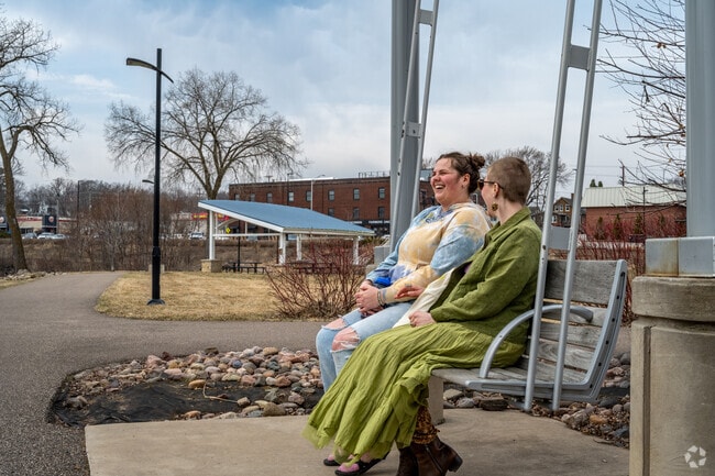 Find a great seat for a chat with friends at Riverfront Park.