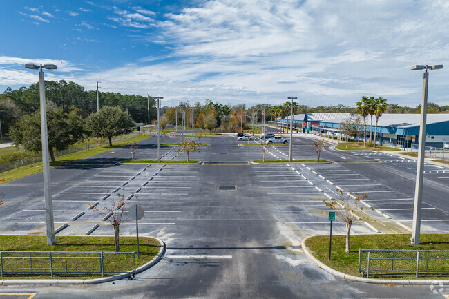 Wesley Chapel Elementary has a large size parking lot for teachers and visitors.