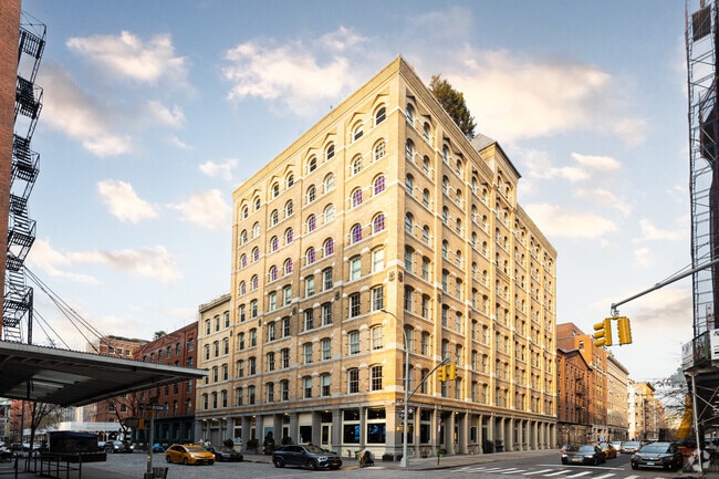 A stunning loft apartment building in Tribeca.