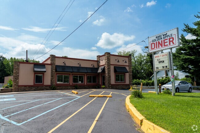 The Golden Apple diner in Mansfield Township serves breakfast, lunch, and dinner.