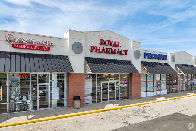 Eastland Plaza near Linwood is a convenient place to shop or have a bite.