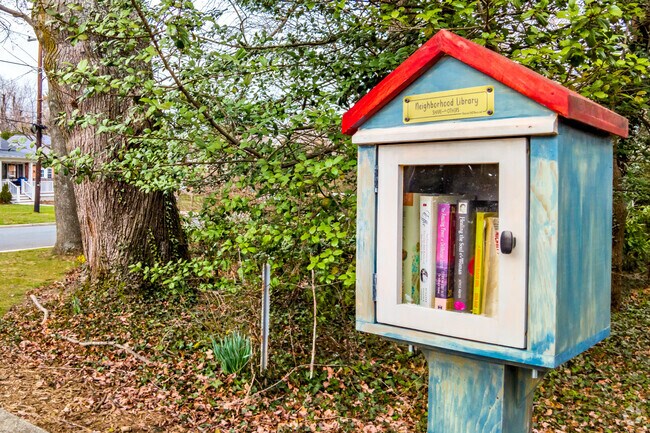 South Four Corners features Little Libraries on residential streets.