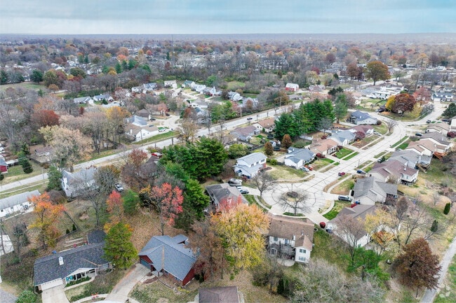 Homes line the cul-de-sacs and streets, creating a welcoming residential feel in Hazelwood.