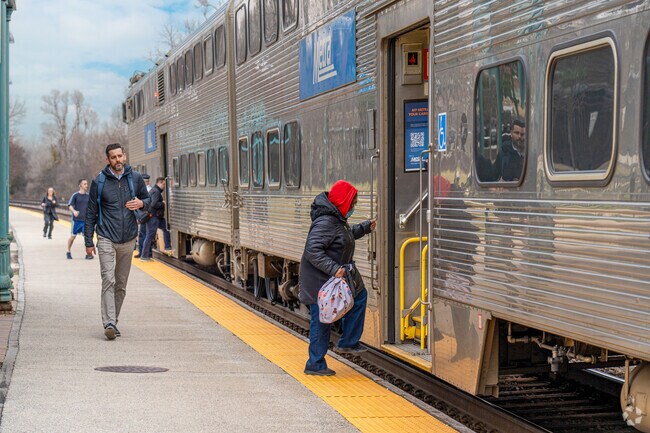 Winfield residents take the Metra train to Ogilvie Transportation Center in downtown Chicago.