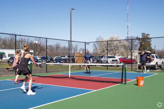 Enjoy a friendly game of Pickleball at the Vint Hill Village Green near New Baltimore.