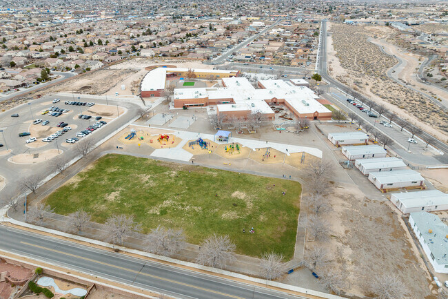 Martin Luther King Jr. Elementary School has a massive playground for the students.