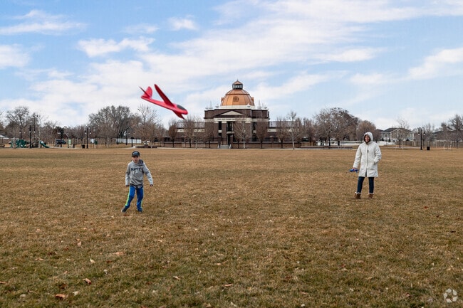Riverton City Park is a favorite for kite flying and family time.