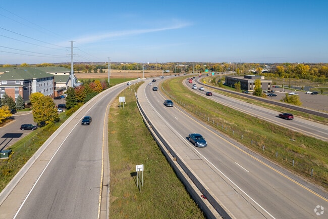 Highway 10 give ease of access to the Twin Cities.
