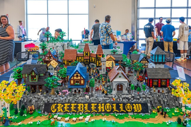 A stunning medieval town created for the Albuquerque Brick Convention, held just a few minutes away from Cherry Hills.