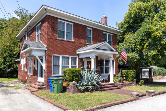 Classic red brick colonials match the red brick roads found in some Northside sections.