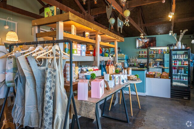 Enjoy a coffee while shopping for boutique gifts and goods at Farm to You.