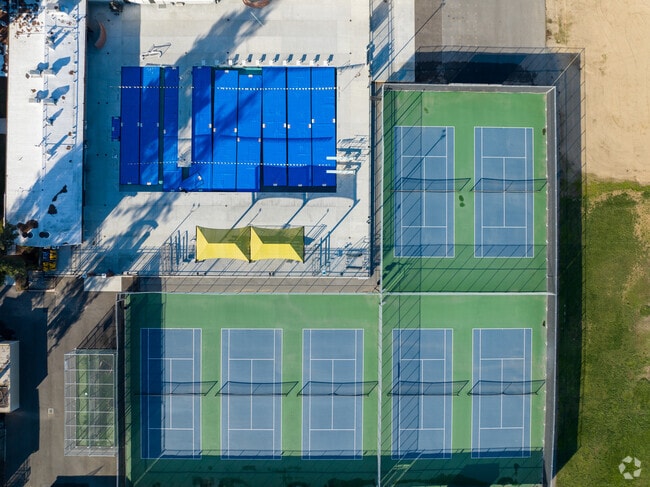 Swing into victory at Del Mar High School's tennis courts.