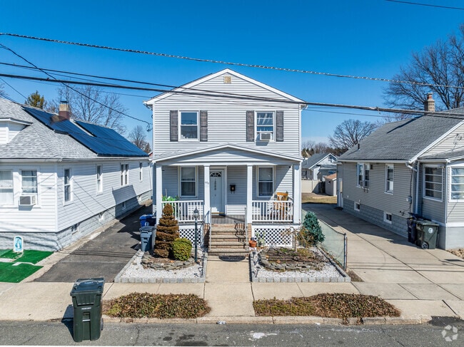 Most homes such as this bungalow style have small driveways, but not all — some homes rely exclusively on street parking in Maurer, Perth Amboy.