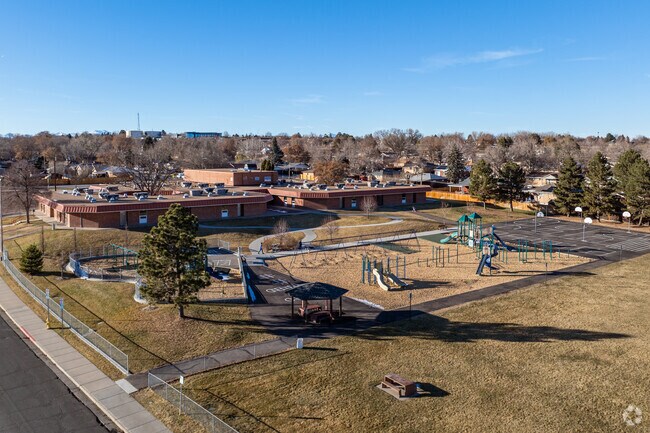 The playground at Stukey Elementary School in Northglenn, Colorado.