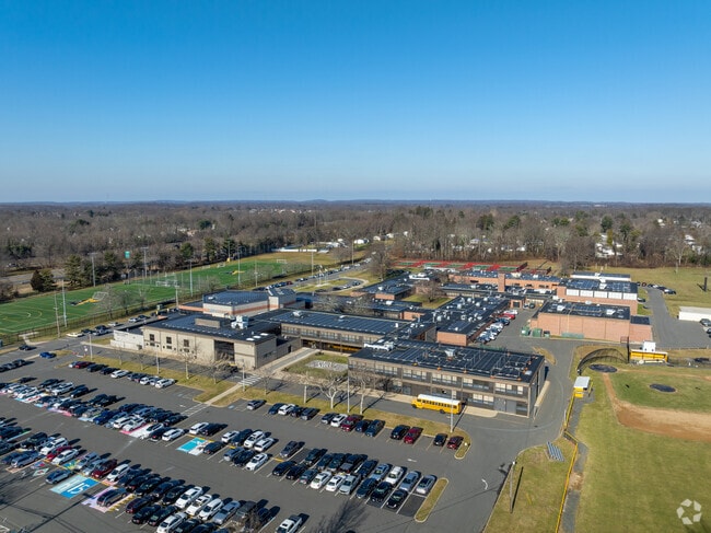 Monmouth Regional High School offers students plenty of parking on site.