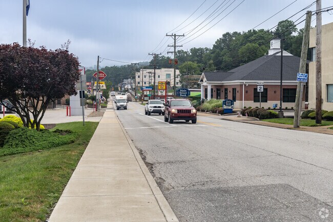 Route 27 leads residents in and out of town in Hooverson Heights.