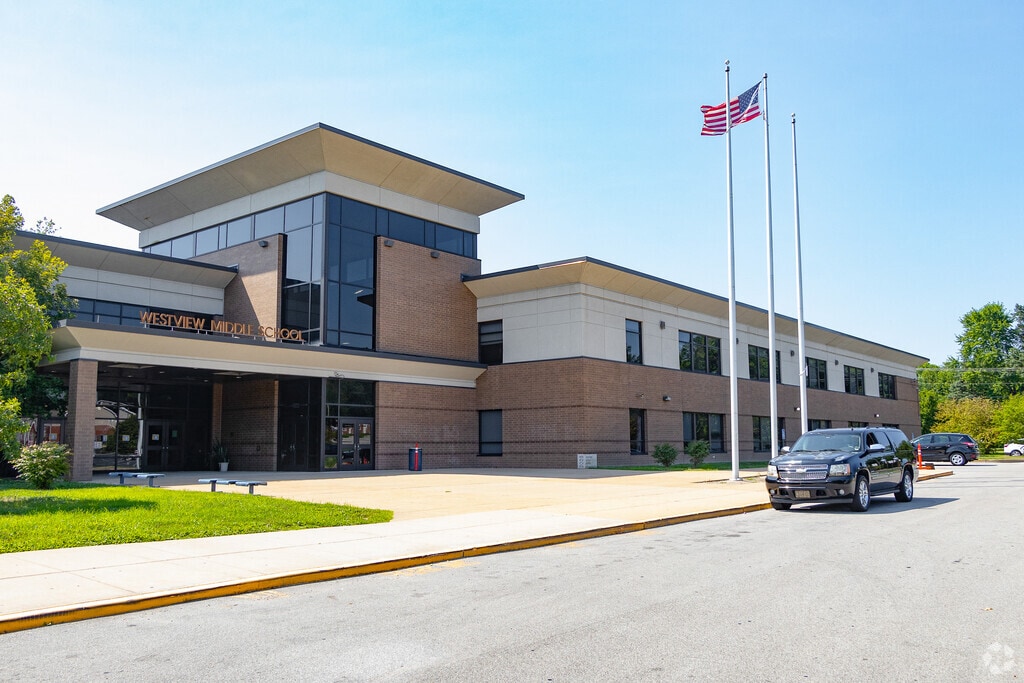 Westview Middle School building in Florissant.