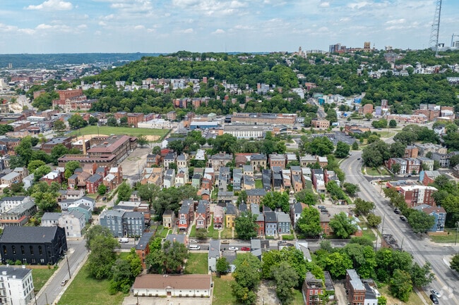 West End in Downtown Cincinnati is home to historical housing and a lively community.