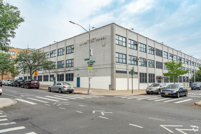 View of Evergreen Middle School-Urban Exploration from Central Ave.