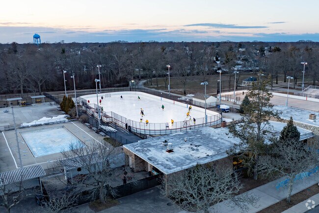The Marjorie Post Park in East Massapequa has a great outdoor ice skating rink.