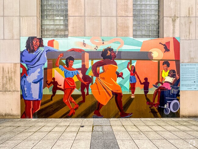 There are several murals here and there in Kew Gardens Hills.