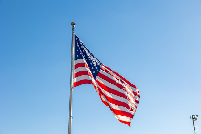 Bethesda residents are proud of their country and fly American flags.