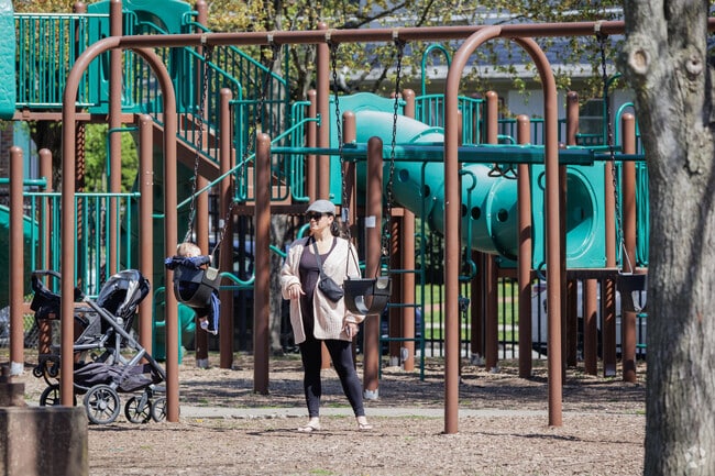 Parents and kids love the playground at Dodge Field in Madison, NJ.