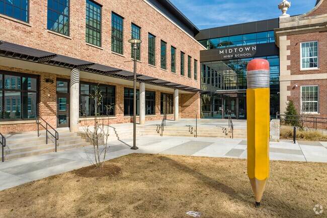 Midtown High School serves all the central neighborhoods of Atlanta.