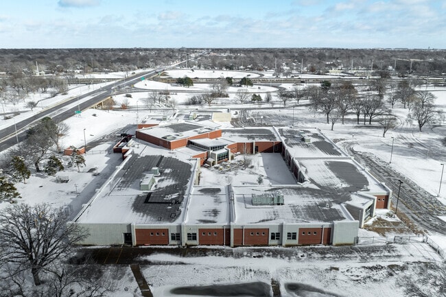 Here is an aerial view of Linwood Elementary School.