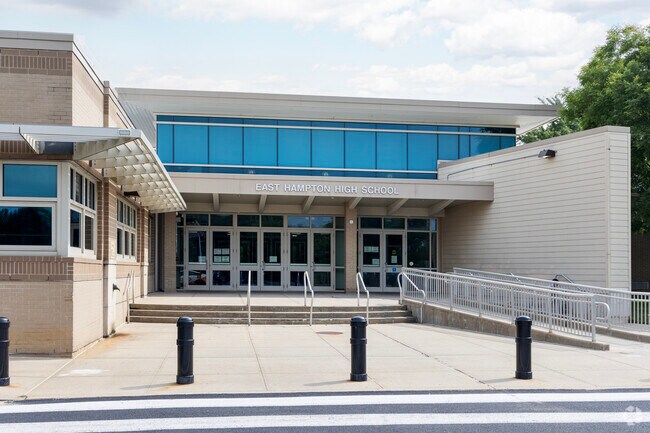 East Hampton High School is located off of Long Lang in East Hampton.