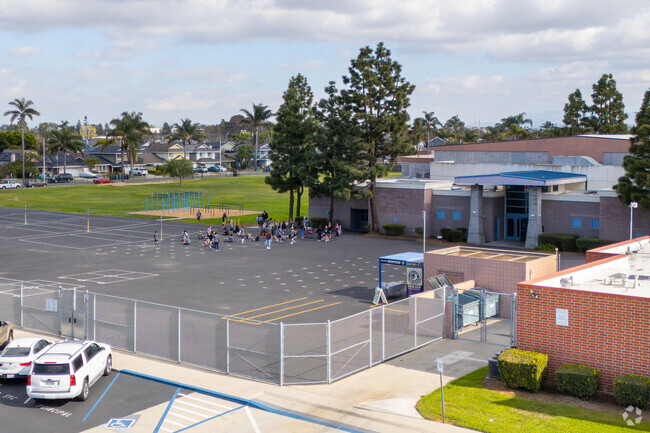There is a great outdoor space for playing at Spring View Middle School.