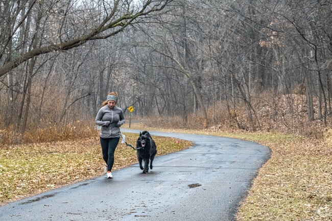 Many dog owners take advantage of Cedar Lake Trail to stretch their furry friends' legs.