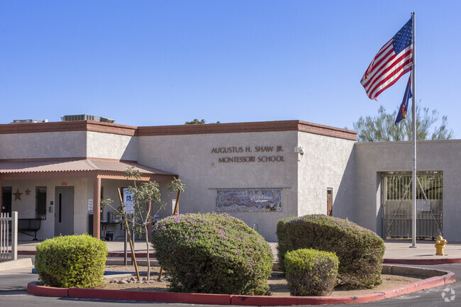Phoenix’s Augustus H Shaw Jr Montessori School has some great art throughout campus.