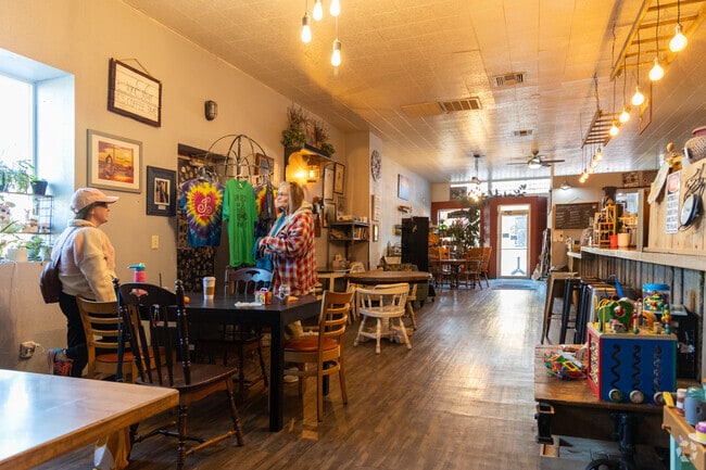 Kaffrin’s Coffee features vintage finds and unique gifts.