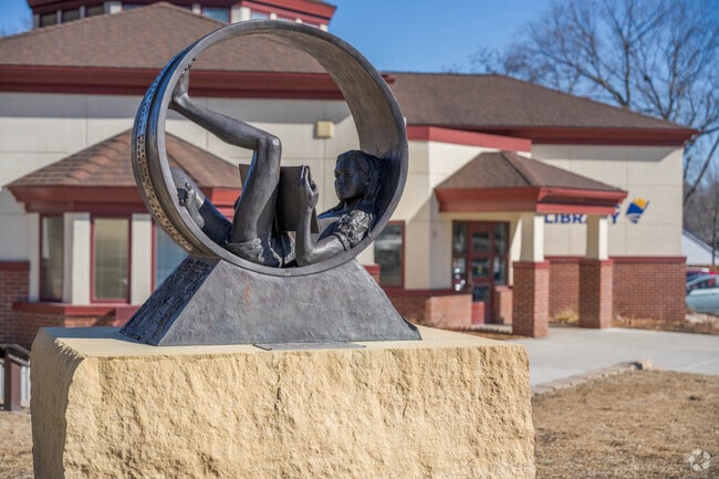 North Mankato residence have access to their own library.