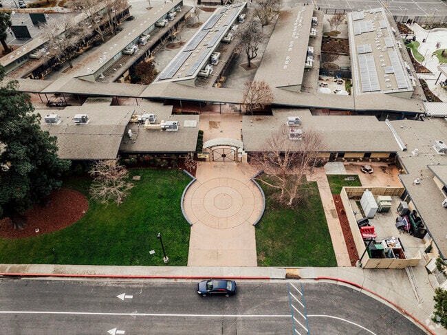 The main entrance of Moreland Middle School in San Jose, California.