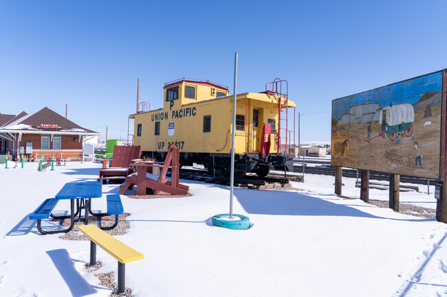 Rawlins grew as a vital stop along the historic Union Pacific Railroad.