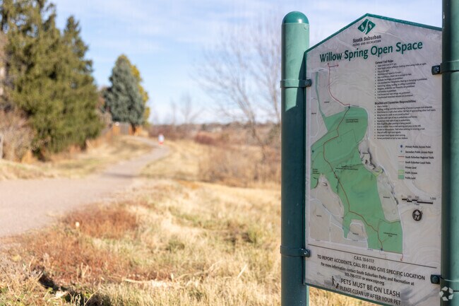 Homestead in the Willows' Willow Spring Open Space has miles of trails to enjoy.