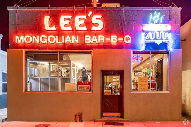 Stop by Lee's Mongolian Bar-B-Q for a taste of authentic Asian food.