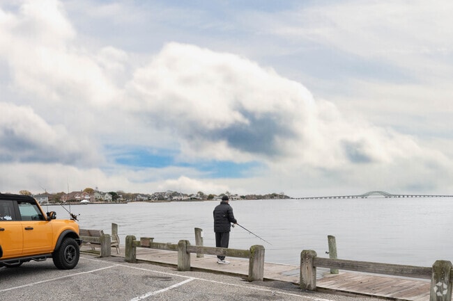 Fishing and crabbing are the main activities at the Wellwood Docks located in Lindenhurst.