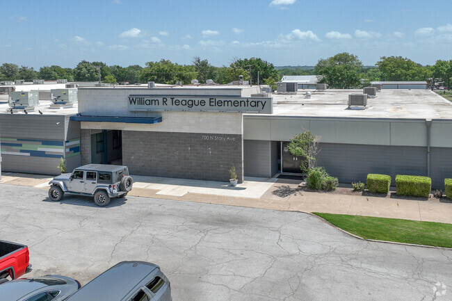 William R Teague Elementary gets good scores with a B- on Niche.