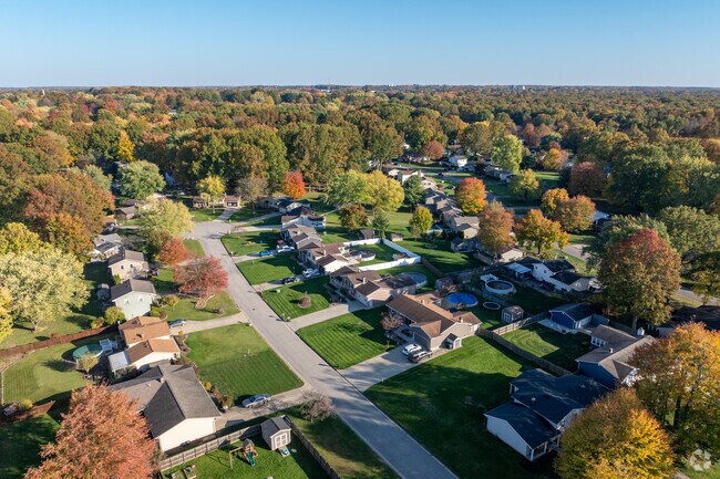 Stunning aerial view of Boardman, showcasing the vibrant community