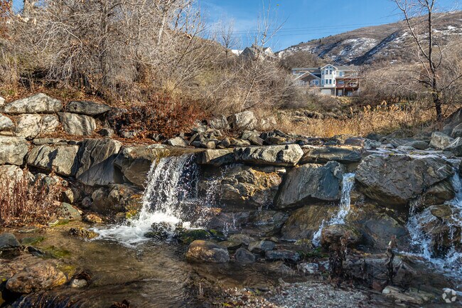 Palatial homes in Fruit Heights are integrated into nature.