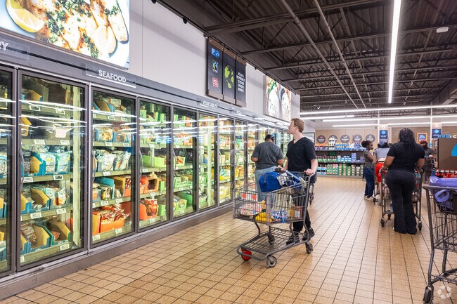 The Aldi on Market Street is where Walnut Hill locals shop for groceries.