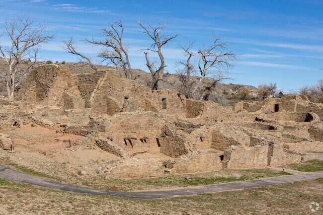 Explore ancient pueblo sites near Bloomfield, New Mexico, along the Trails of the Ancients.