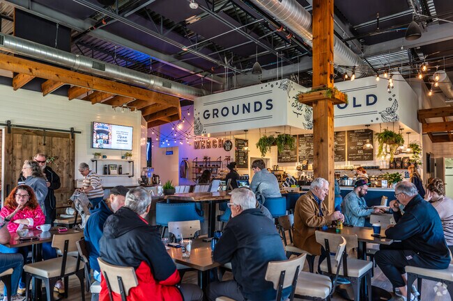 Locals gather at Grounds & Gold Co. for coffee and conversation south of Dalworthington Gardens.