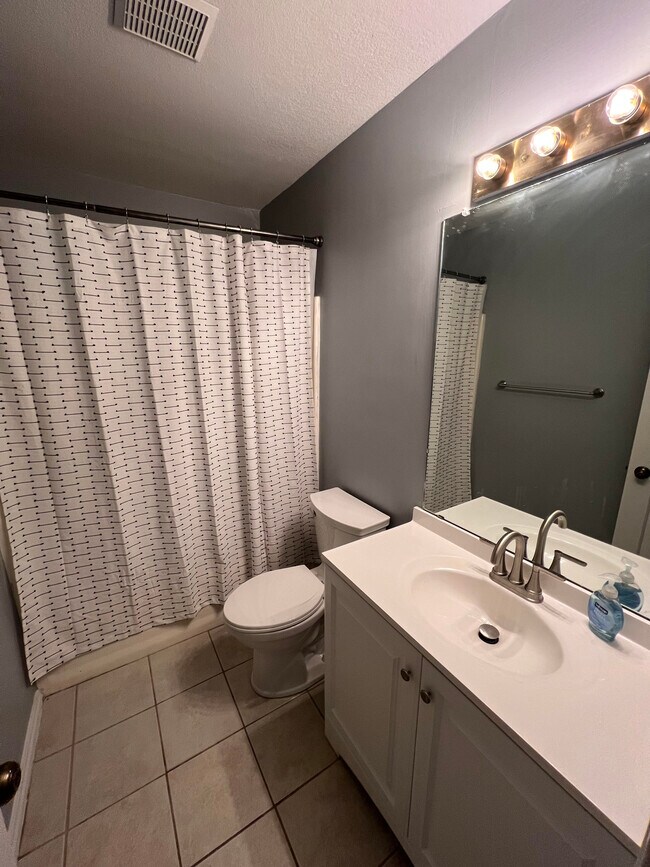 Rental bathroom is private and has new fixtures and new toilet