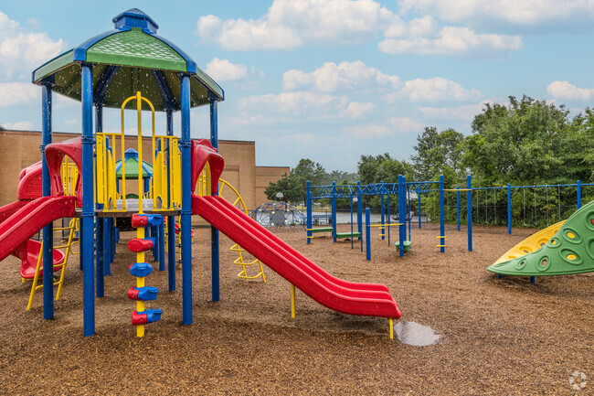 Kids love the playground at Lane Elementary School.