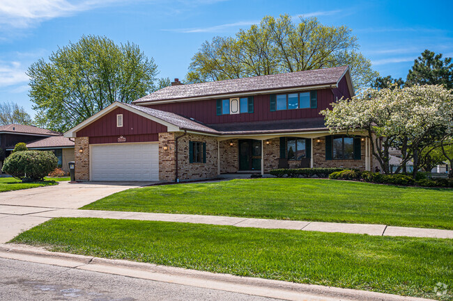 A modern traditional home in a quaint neighborhood in Orland Hills.
