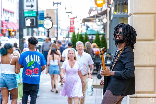 Halls Crossroads is a short drive from downtown Knoxville, which has a vibrant nightlife scene.